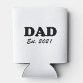 パパカスタム確立日パーソナライズされたおもしろいクール 缶クーラー (裏面)