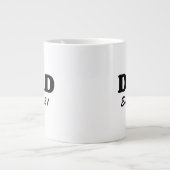 パパカスタム確立日白黒モダン ジャンボコーヒーマグカップ (正面)