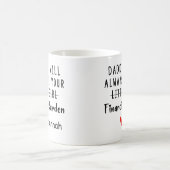 パパカスタム私は常にあなたの財政負担になる コーヒーマグカップ (中央)