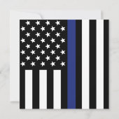 パパカスタム警察の父の日シンブルーライン カード (裏面)