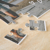 パパカスタム1写真ソバー記念パーソナライズされた会 ジグソーパズル (側面)