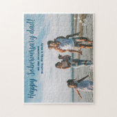 パパカスタム1写真ソバー記念パーソナライズされた会 ジグソーパズル (縦)