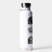 パパカスタム3人の子供の写真と名前 ウォーターボトル (右面)