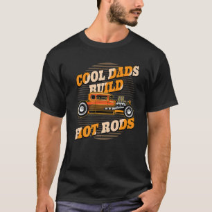 パパカッコいいがホットロッドを構築するヴィンテージ改造ドラッグレース Tシャツ