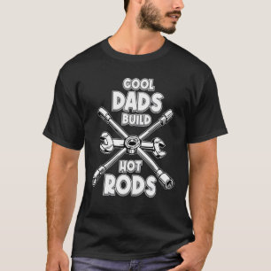 パパカッコいいがホットロッドを構築するヴィンテージ改造ドラッグレース Tシャツ