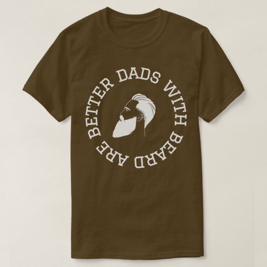 パパカッコいいは4ひげがある Tシャツ (デザイン正面)