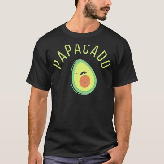 パパカドとアボカドの父親と子供 Tシャツ (正面)