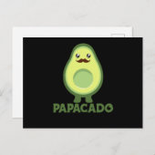 パパカドアボカドカップル健康 ポストカード (正面/裏面)