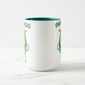 パパカドパパアボカドかわいいベビーおもしろいパパ マグカップ (中央)