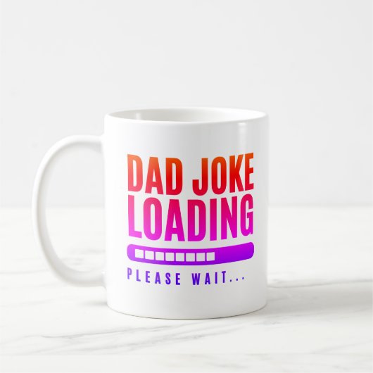 パパカラフルジョーク読み込み中お待ちください コーヒーマグカップ (左)