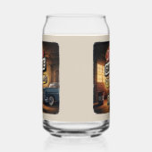 パパガレージレトロヴィンテージ車の標識 ガラス缶 (右)