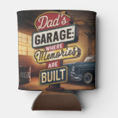 パパガレージレトロヴィンテージ車の標識 缶クーラー (裏面)