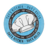 パパキッチンパパのルールシェフおもしろいハット引用文 カッティングボード (正面)