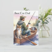 パパキャット最高のパパフラットカード付き魚釣り 招待状 (スタンド正面)