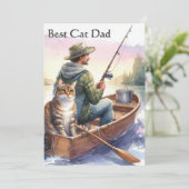 パパキャット最高のパパフラットカード付き魚釣り 招待状 (スタンド正面)
