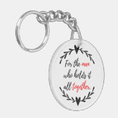 パパキーチェーンホルダー – 父のための感傷的な贈り物 キーホルダー (正面左)