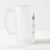 パパギフトのパパのためのそう幸運なマグです フロストグラスビールジョッキ (左)