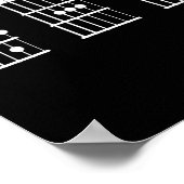 パパギフトアイディアファーザーズデイD A Dコードギター ポスター (角)