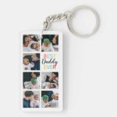 パパギフト7フォトコラージュ最高のダディエバー キーホルダー (裏面)