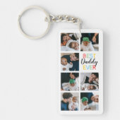 パパギフト7フォトコラージュ最高のダディエバー キーホルダー (正面)