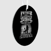 パパギフト|父と娘の目が一緒にハート オーナメント (正面)
