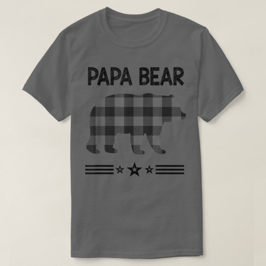パパクマ白黒熊 Tシャツ (デザイン正面)