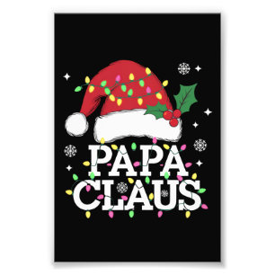 パパクロースのクリスマスイルミネーションのパジャマのファミリーマッチ フォトプリント           