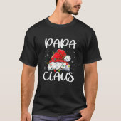 パパクロースクリスマスパジャマファミリーマッチングクリスマス Tシャツ (正面)