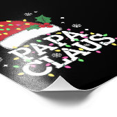 パパクロースクリスマスライトパジャマファミリーマッチング フォトプリント            (角)