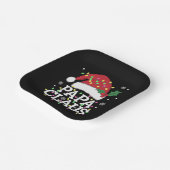 パパクロースクリスマスライトパジャマファミリーマッチング ペーパープレート (傾斜あり)