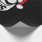 パパクロースサンタクロースおもしろいクリスマスマッチングP ラッピングペーパー (角)