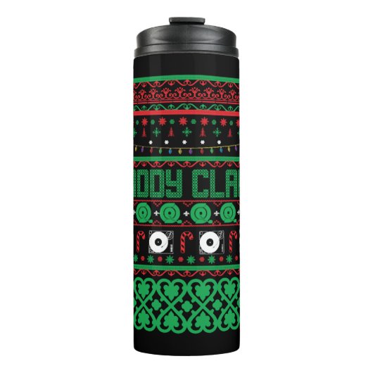 パパクロース醜いクリスマスセータークリスマスギフト タンブラー (正面)