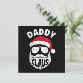 パパクロース サンタクロース 面白い クリスマス お揃いのパジャマ 招待状 (スタンド正面)