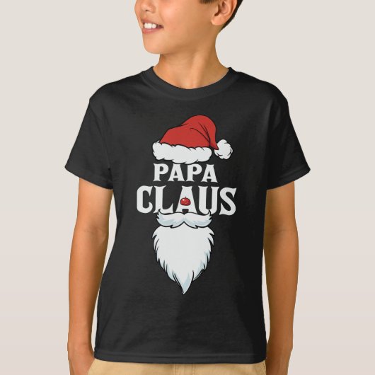 パパクロース サンタ クリスマス Tシャツ (正面)