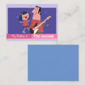 パパクールがハッピーファーザーの日にパーソナライズ ノートカード (正面/裏面)