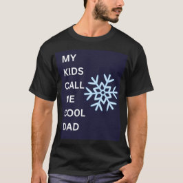 パパクールスノーフレーク・グラフィックパパ日 Tシャツ
