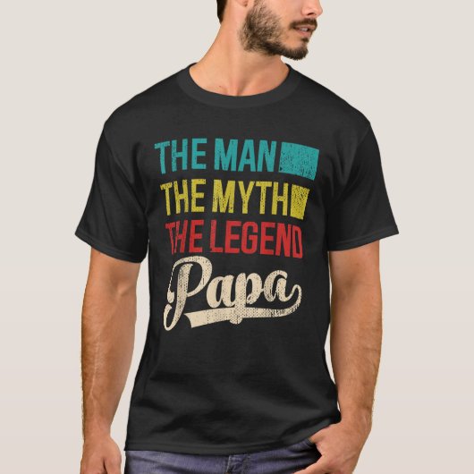 パパクールーの父は伝説の男の日 Tシャツ (正面)