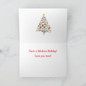 「パパクール」のクリスマス シーズンカード (内部)