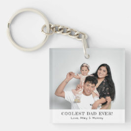 パパクールEver Photo Father's Day Giftアクリル キーホルダー