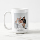 パパクールEver Photo Father's Day Memories Gift コーヒーマグカップ (左)