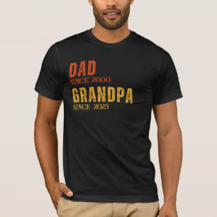 パパグランドパパーソナライズされたー年次レトロカスタム Tシャツ