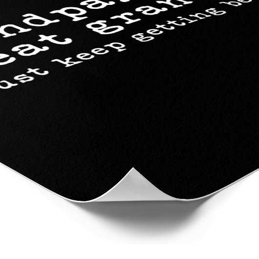 パパグランドパ素晴らしグランドパおもしろいファーザデー素晴らし ポスター (角)