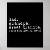 パパグランドパ素晴らしグランドパおもしろいファーザデー素晴らし ポスター (正面)