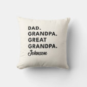 パパグランドパ素晴らしグランドパファーザーズデイギフト クッション (正面)