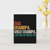 パパグランドパ素晴らしグランドパファーザーズデー素晴らしGr カード (黄色い花)
