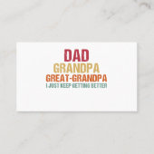 パパグランドパ素晴らしグランドパファーズデイ 名刺 (正面)