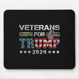 パパグランドパ退役軍人トランプ2024米国国旗 マウスパッド