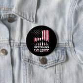 パパグランドパ退役軍人トランプ2024米国国旗 缶バッジ (インサイチュ)
