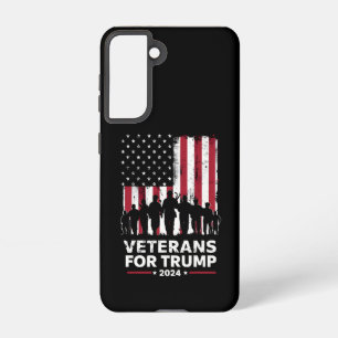 パパグランドパ退役軍人トランプ2024米国国旗 SAMSUNG GALAXY S21ケース
