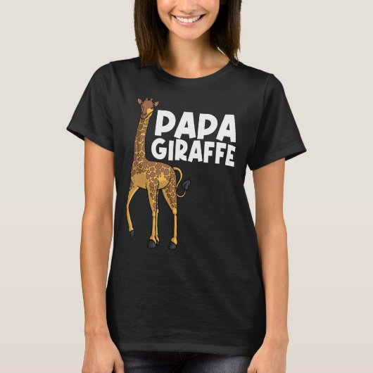 パパグランパメンキリン動物用キリン Tシャツ (正面)